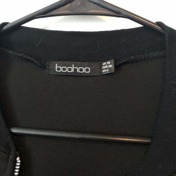 Black Bomber Jacket - Picture 3 of 3